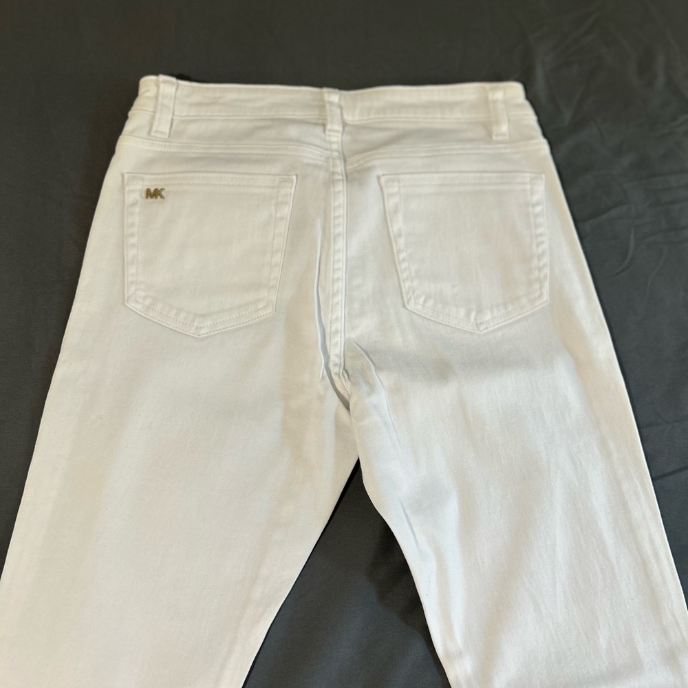 Michael Kors White Trousers with Gold Details
Worn once